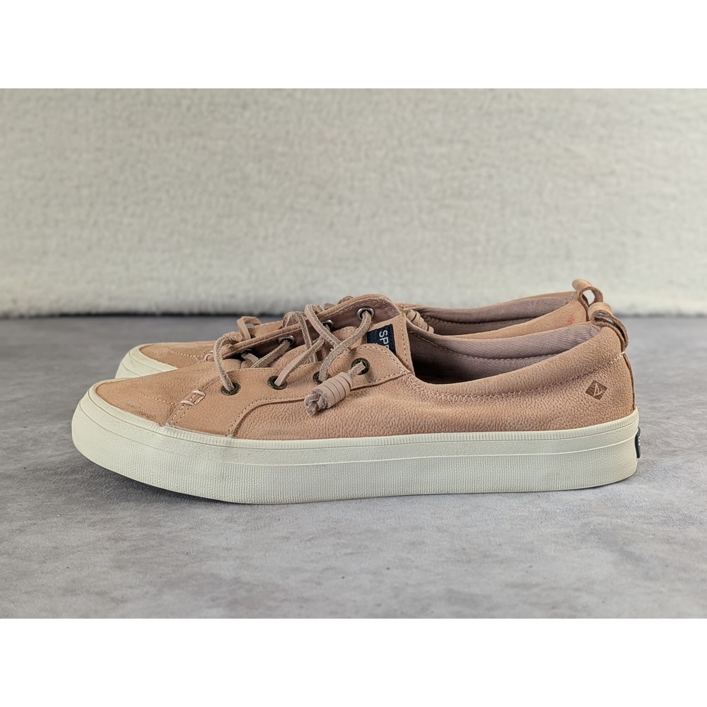 Sperry Crest Vibe Womens 9.5 Leather Sneakers‎ Pink Rose STS87196 Boat Shoes